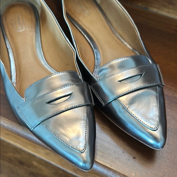 Coach Metallic Silver Women's Loafers - Picture 2 of 11